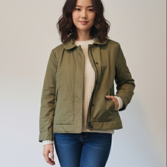 Coach Military Reversible Jacket Cotton/ Silk Blend Jacket Size XS - Picture 1 of 16